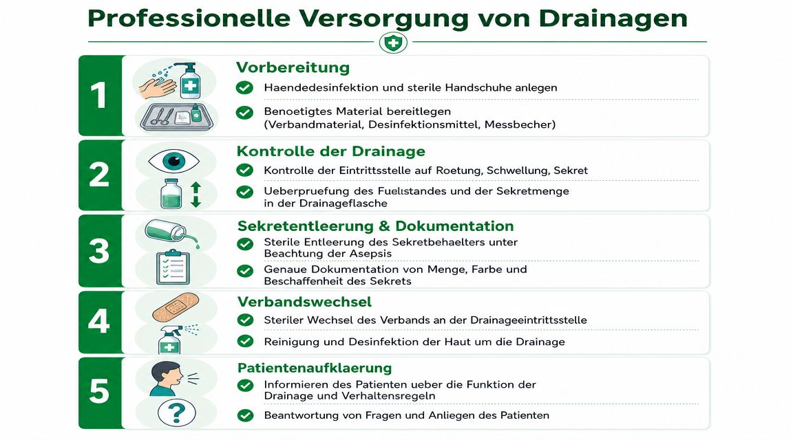 Die professionelle Versorgung und Überwachung von Drainagen