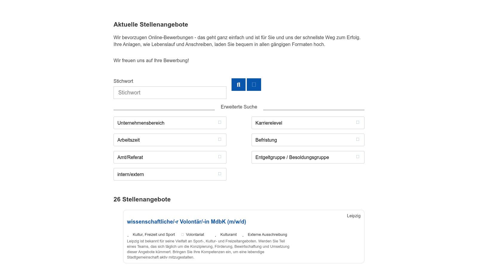 Direkt bei der Stadt: Offizielles Karriereportal Leipzig